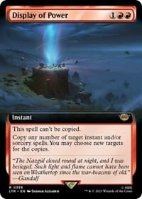 Display of Power (Extended Art) - Universes Beyond: The Lord of the Rings: Tales of Middle-earth - Magic: The Gathering card