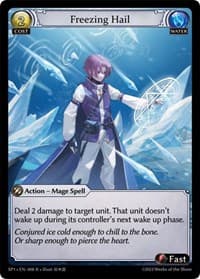 Freezing Hail - Supporter Pack 1 - Grand Archive TCG card