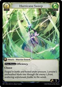 Hurricane Sweep - Supporter Pack 1 - Grand Archive TCG card