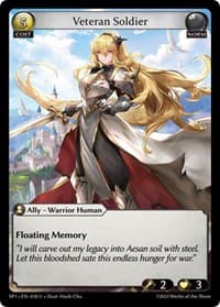 Veteran Soldier - Supporter Pack 1 - Grand Archive TCG card