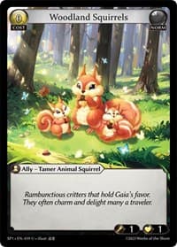 Woodland Squirrels - Supporter Pack 1 - Grand Archive TCG card