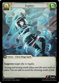 Zephyr - Supporter Pack 1 - Grand Archive TCG card