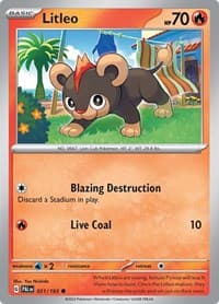Litleo - SV02: Paldea Evolved - Pokemon card