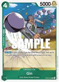 Gin - Pillars of Strength - One Piece Card Game card