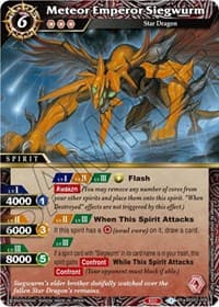 Meteor Emperor Siegwurm - False Gods - Battle Spirits Saga card