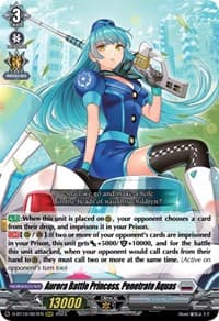 Aurora Battle Princess, Penetrate Aquas - D-BT10: Dragon Masquerade - Cardfight Vanguard card