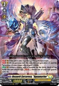 Hexaorb Sorceress, "Aquamarine" - D-BT10: Dragon Masquerade - Cardfight Vanguard card