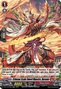 Crimson Scale Sword Maestro, Burnaia - D-BT10: Dragon Masquerade - Cardfight Vanguard card