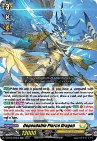 Dependable Pierce Dragon - D-BT10: Dragon Masquerade - Cardfight Vanguard card