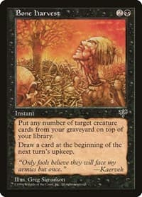 Bone Harvest - Mirage - Magic: The Gathering card