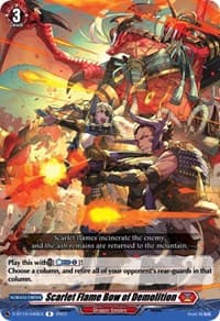 Scarlet Flame Bow of Demolition - D-BT10: Dragon Masquerade - Cardfight Vanguard card