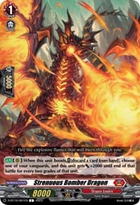 Strenuous Bomber Dragon - D-BT10: Dragon Masquerade - Cardfight Vanguard card