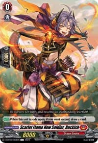 Scarlet Flame New Soldier, Buckish - D-BT10: Dragon Masquerade - Cardfight Vanguard card
