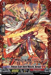 Crimson Scale Sword Maestro, Burnaia (FR) - D-BT10: Dragon Masquerade - Cardfight Vanguard card