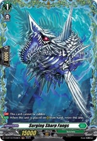Surging Sharp Fangs (FR) - D-BT10: Dragon Masquerade - Cardfight Vanguard card