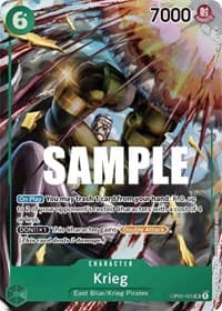 Krieg (Alternate Art) - Pillars of Strength - One Piece Card Game card