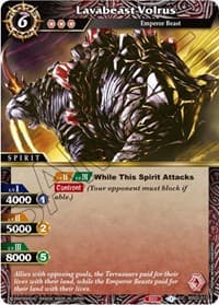 Lavabeast Volrus - False Gods - Battle Spirits Saga card