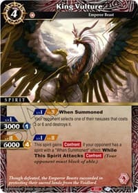 King Vulture - False Gods - Battle Spirits Saga card
