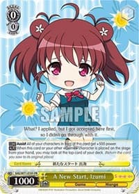 A New Start, Izumi - Saekano How to Raise a Boring Girlfriend. flat - Weiss Schwarz card