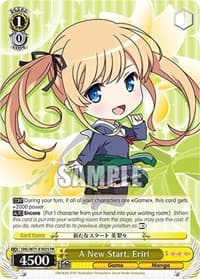 A New Start, Eriri (Foil) - Saekano How to Raise a Boring Girlfriend. flat - Weiss Schwarz card