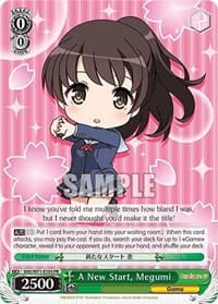 A New Start, Megumi - Saekano How to Raise a Boring Girlfriend. flat - Weiss Schwarz card