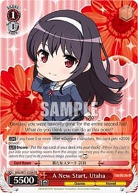 A New Start, Utaha - Saekano How to Raise a Boring Girlfriend. flat - Weiss Schwarz card