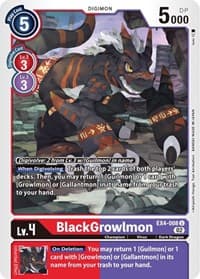 BlackGrowlmon - Alternative Being Booster - Digimon Card Game card