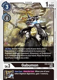 Gabumon - Alternative Being Booster - Digimon Card Game card