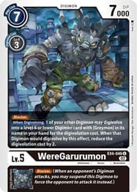 WereGarurumon - Alternative Being Booster - Digimon Card Game card