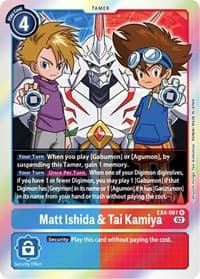 Matt Ishida & Tai Kamiya - Alternative Being Booster - Digimon Card Game card