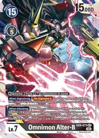Omnimon Alter-B - Alternative Being Booster - Digimon Card Game card