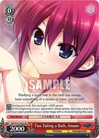 Two Taking a Bath, Amane (Foil) - The Fruit of Grisaia - Weiss Schwarz card