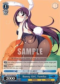 Bunny Girl, Yumiko - The Fruit of Grisaia - Weiss Schwarz card