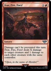 Fear, Fire, Foes! - Universes Beyond: The Lord of the Rings: Tales of Middle-earth - Magic: The Gathering card