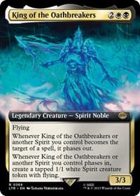 King of the Oathbreakers (Extended Art) - Universes Beyond: The Lord of the Rings: Tales of Middle-earth - Magic: The Gathering card