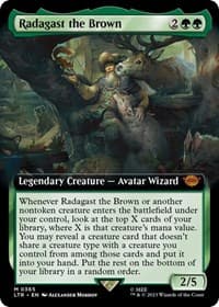 Radagast the Brown (Extended Art) - Universes Beyond: The Lord of the Rings: Tales of Middle-earth - Magic: The Gathering card