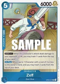 Zeff - Pillars of Strength - One Piece Card Game card