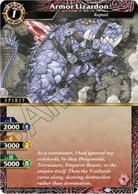 Armor Lizardon - False Gods - Battle Spirits Saga card
