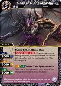 Corpse Giant Gigasha - False Gods - Battle Spirits Saga card
