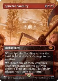 Spiteful Banditry (Borderless) - Universes Beyond: The Lord of the Rings: Tales of Middle-earth - Magic: The Gathering card