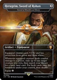 Herugrim, Sword of Rohan - Sword of Hearth and Home (Borderless) - Commander: The Lord of the Rings: Tales of Middle-earth - Magic: The Gathering card