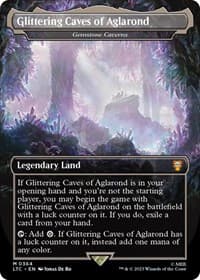 Glittering Caves of Aglarond - Gemstone Caverns (Borderless) - Commander: The Lord of the Rings: Tales of Middle-earth - Magic: The Gathering card