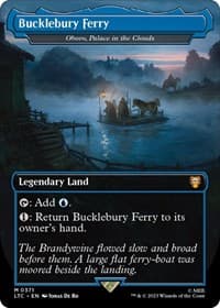 Bucklebury Ferry - Oboro, Palace in the Clouds (Borderless) - Commander: The Lord of the Rings: Tales of Middle-earth - Magic: The Gathering card