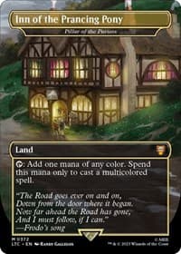 Inn of the Prancing Pony - Pillar of the Paruns (Borderless) - Commander: The Lord of the Rings: Tales of Middle-earth - Magic: The Gathering card