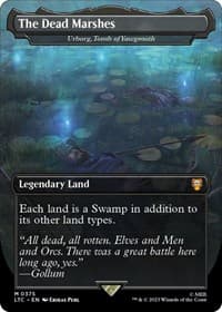 The Dead Marshes - Urborg, Tomb of Yawgmoth (Borderless) - Commander: The Lord of the Rings: Tales of Middle-earth - Magic: The Gathering card