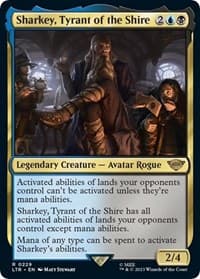 Sharkey, Tyrant of the Shire - Universes Beyond: The Lord of the Rings: Tales of Middle-earth - Magic: The Gathering card