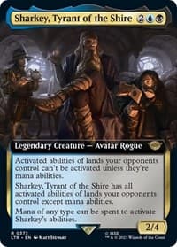 Sharkey, Tyrant of the Shire (Extended Art) - Universes Beyond: The Lord of the Rings: Tales of Middle-earth - Magic: The Gathering card