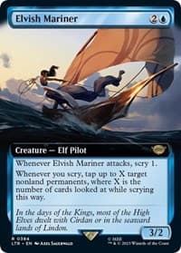 Elvish Mariner (Extended Art) - Universes Beyond: The Lord of the Rings: Tales of Middle-earth - Magic: The Gathering card