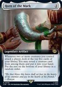 Horn of the Mark (Extended Art) - Universes Beyond: The Lord of the Rings: Tales of Middle-earth - Magic: The Gathering card