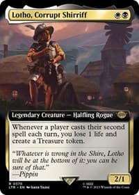 Lotho, Corrupt Shirriff (Extended Art) - Universes Beyond: The Lord of the Rings: Tales of Middle-earth - Magic: The Gathering card